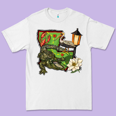 Louisiana State Premium Tee Designed By Barkaloodesign