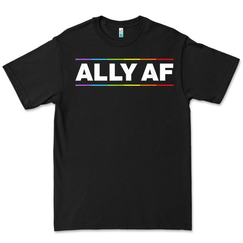 Ally Af Pride Rainbow Shirt  Proud Lgbtq Ally Tshirt Premium Tee by minhPixels | Teevron