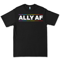 Black Ally AF Pride Rainbow Shirt  Proud LGBTQ Ally TShirt Premium Tee - minhPixels
