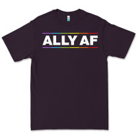 Plum Ally AF Pride Rainbow Shirt  Proud LGBTQ Ally TShirt Premium Tee - minhPixels