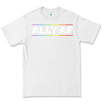 White Ally AF Pride Rainbow Shirt  Proud LGBTQ Ally TShirt Premium Tee - minhPixels