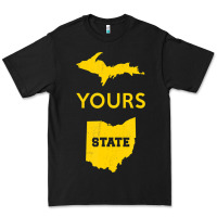 Up Yours State Of Ohio Funny Anti Oh Pro Michigan Meme Premium Tee | Teevron