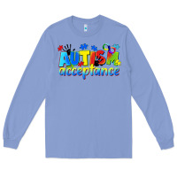 Colony Blue Autism acceptance Long Sleeve Tee - CowGirlArtShop