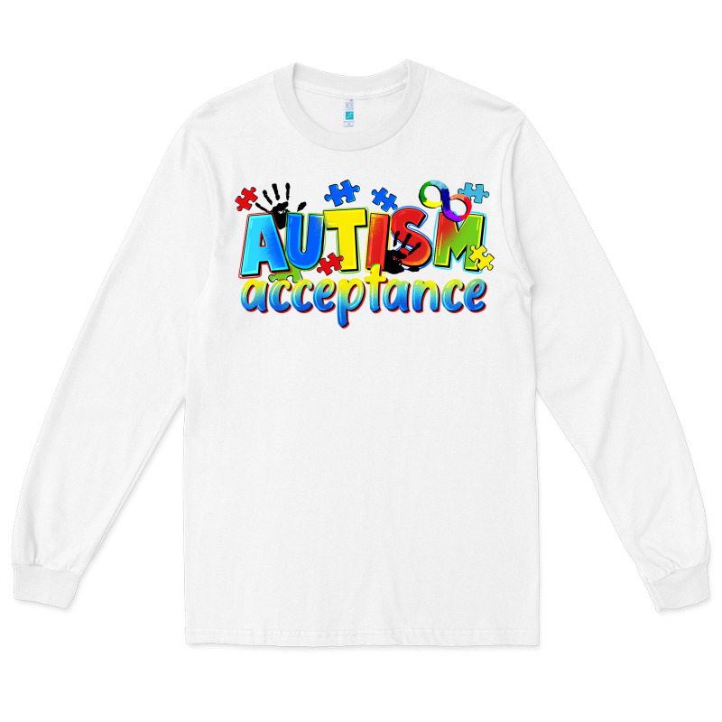 Autism Acceptance Long Sleeve Tee by CowGirlArtShop | Teevron