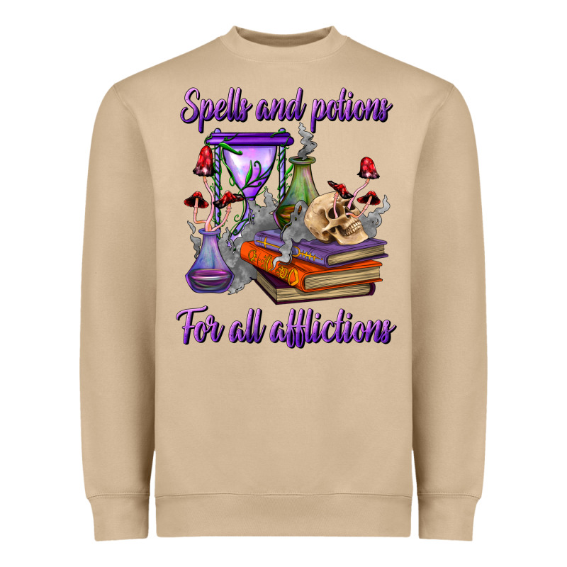 Spells And Potions For All Afflictions Heavyweight Sweatshirt by BundleAndBundleShop | Teevron
