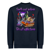Navy spells and potions for all afflictions Heavyweight Sweatshirt - BundleAndBundleShop