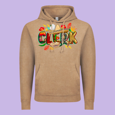 Cinco De Mayo Clerk Vintage Hoodie Designed By Cowgirlartshop