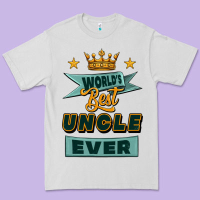 World's Best Uncle Ever Premium Tee Designed By Jasminsmagicworld