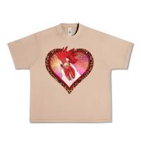 Burro valentines day rooster with leopard heart Urban Heavy Tee - RanaPortraitStore