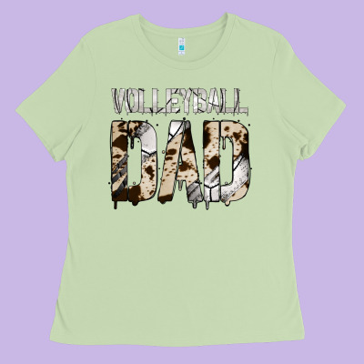 Volleyball Dad Ladies Tee Designed By Bettercallsaul
