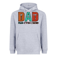 Heather Grey dad man myth legend Heavyweight Hoodie - Artiststas
