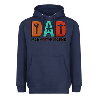 Navy dad man myth legend Heavyweight Hoodie - Artiststas