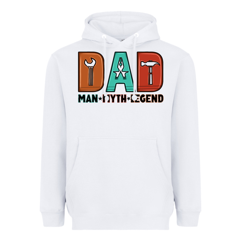 Dad Man Myth Legend Heavyweight Hoodie by Artiststas | Teevron