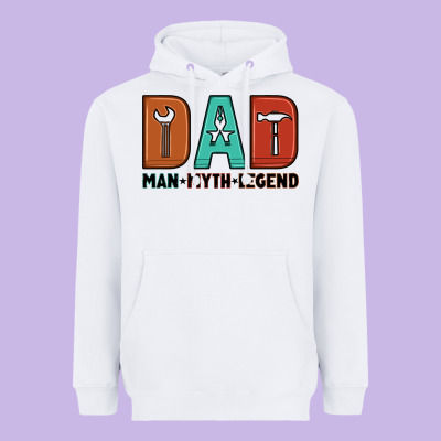 Dad Man Myth Legend Heavyweight Hoodie Designed By Artiststas