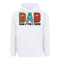 White dad man myth legend Heavyweight Hoodie - Artiststas
