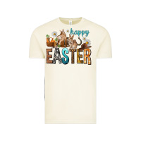 Vintage Arctic Happy Easter with Cowboy Easter Day Vintage Tee - HowdyJamesFarm