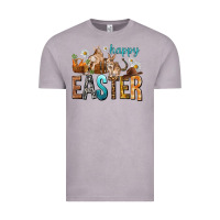 Vintage Zinc Happy Easter with Cowboy Easter Day Vintage Tee - HowdyJamesFarm