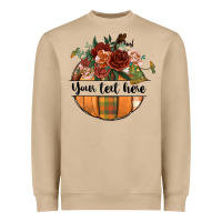 Preview Customize Floral Pumpkin Heavyweight Sweatshirt | Teevron