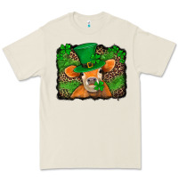 Bone st patricks orange cow with leopard background Premium Tee - Jasminsmagicworld