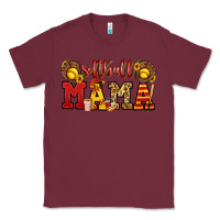 Burgundy softball mama Classic Tee - Jasminsmagicworld