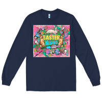 Navy Easter Nurse Easter Day tumbler Long Sleeve Tee - HowdyJamesFarm
