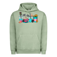Pigment Oil Green race day coffe cup Urban Hoodie - AdoDesignShop