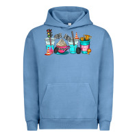 Pigment Pebble Blue race day coffe cup Urban Hoodie - AdoDesignShop