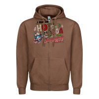 Chestnut I Run Hot Cocoa And Christmas Cheer Zipper Hoodie - CowhideDigitalArt