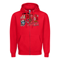 Red I Run Hot Cocoa And Christmas Cheer Zipper Hoodie - CowhideDigitalArt