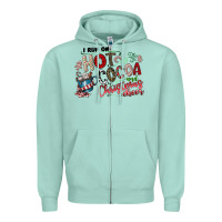 I Run Hot Cocoa And Christmas Cheer Zipper Hoodie | Teevron