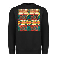 Black native american aztec seamless pattern Heavyweight Sweatshirt - BundleAndBundleShop