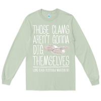 Matcha Clam Diggers Funny Quote Gift Long Beach Peninsula Long Sleeve Tee - minhPixels