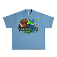 Pebble Blue Touchdown season American football green and blue Urban Heavy Tee - HowdyJamesFarm