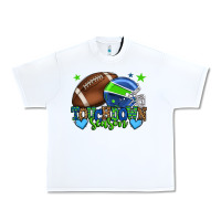 White Touchdown season American football green and blue Urban Heavy Tee - HowdyJamesFarm