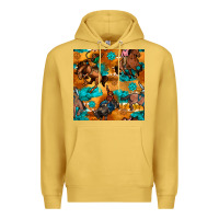 Antique Gold cowboy rodeo seamless pattern Premium Hoodie - BundleAndBundleShop