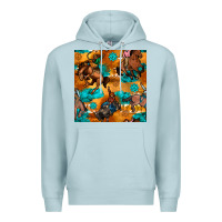 Blue Mist cowboy rodeo seamless pattern Premium Hoodie - BundleAndBundleShop