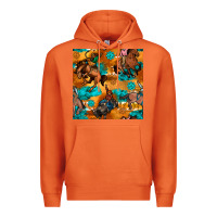 Carrot cowboy rodeo seamless pattern Premium Hoodie - BundleAndBundleShop