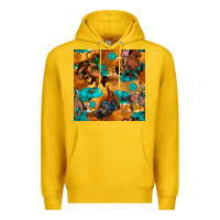 Lemon cowboy rodeo seamless pattern Premium Hoodie - BundleAndBundleShop