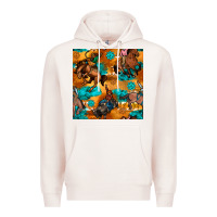 Cowboy Rodeo Seamless Pattern Premium Hoodie | Teevron