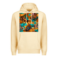 Pina Colada cowboy rodeo seamless pattern Premium Hoodie - BundleAndBundleShop