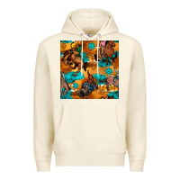 Sandshell cowboy rodeo seamless pattern Premium Hoodie - BundleAndBundleShop