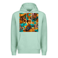 Seafoam cowboy rodeo seamless pattern Premium Hoodie - BundleAndBundleShop