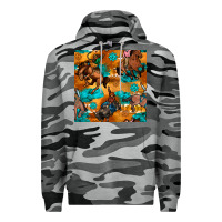 Slate Camo cowboy rodeo seamless pattern Premium Hoodie - BundleAndBundleShop
