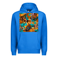 True Royal cowboy rodeo seamless pattern Premium Hoodie - BundleAndBundleShop