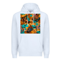 White cowboy rodeo seamless pattern Premium Hoodie - BundleAndBundleShop