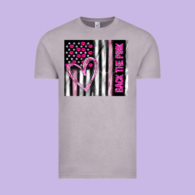 Back The Pink Vintage Tee Designed By Tumblerdesignbyshophia