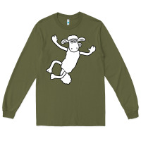 Army Green shaun the sheep Long Sleeve Tee - minhPixels