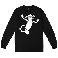 Black shaun the sheep Long Sleeve Tee - minhPixels
