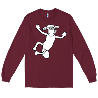 Burgundy shaun the sheep Long Sleeve Tee - minhPixels