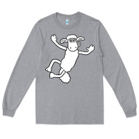 Heather Grey shaun the sheep Long Sleeve Tee - minhPixels